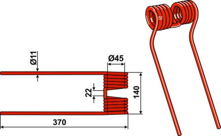 Heuwenderzinken Ø11